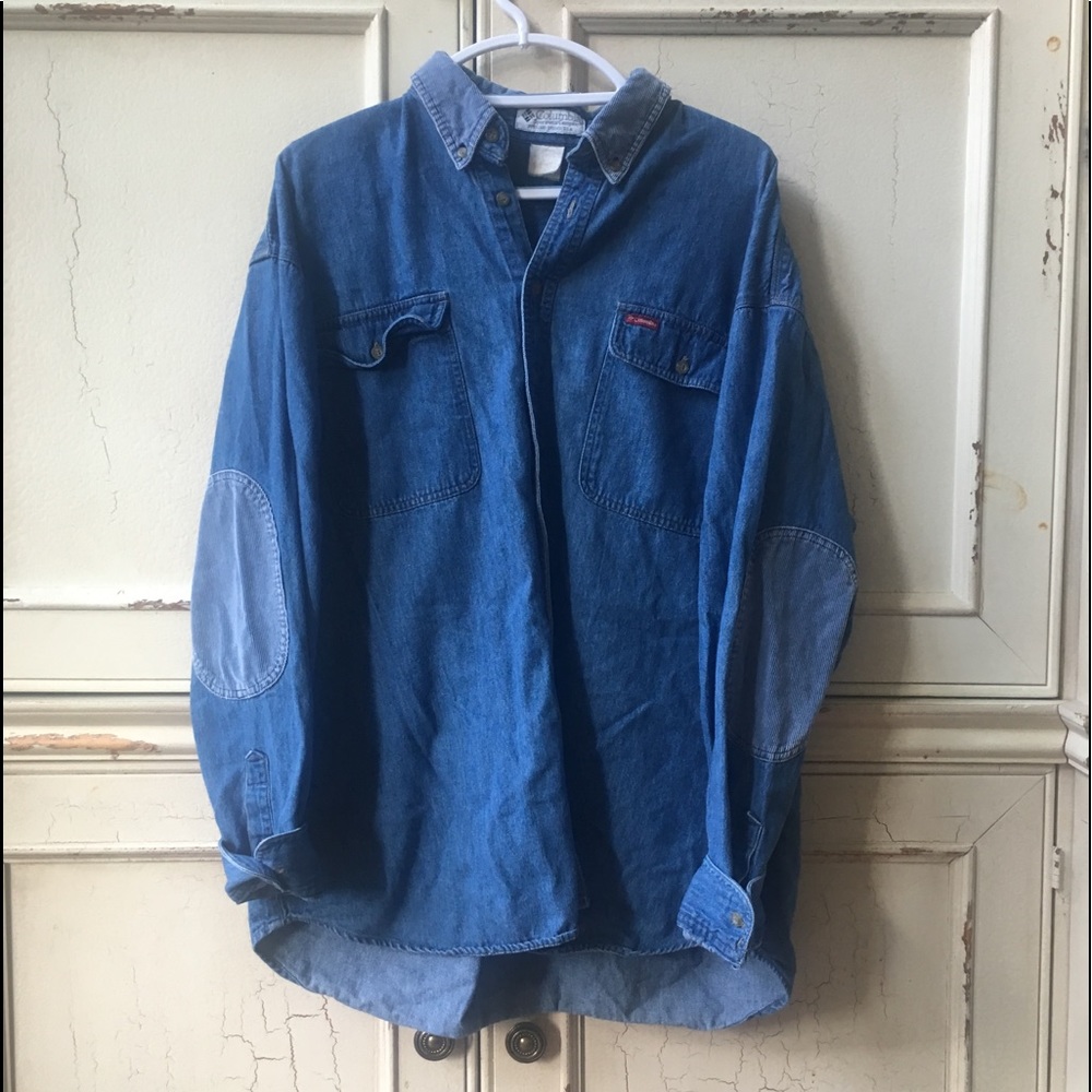 Columbia collared denim shirt